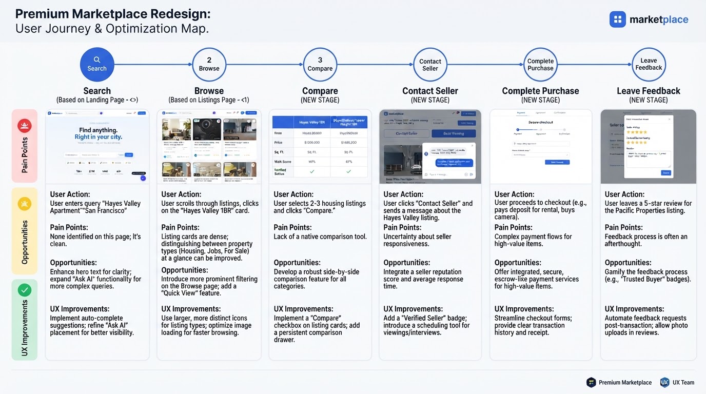 User Journey & Optimization Map